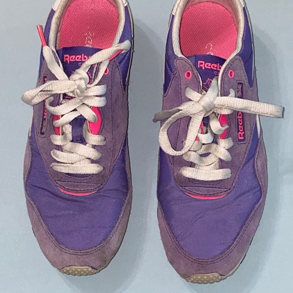 Reebok Women's Vibrant Purple and Pink Sneakers